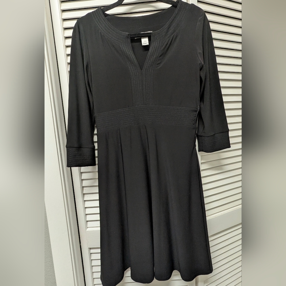 White House Black Market Black 3/4 Sleeve Dress